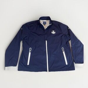 Polo Golf Ralph Lauren Mens XL Blue Windbreaker Jacket PGA Water Repellent